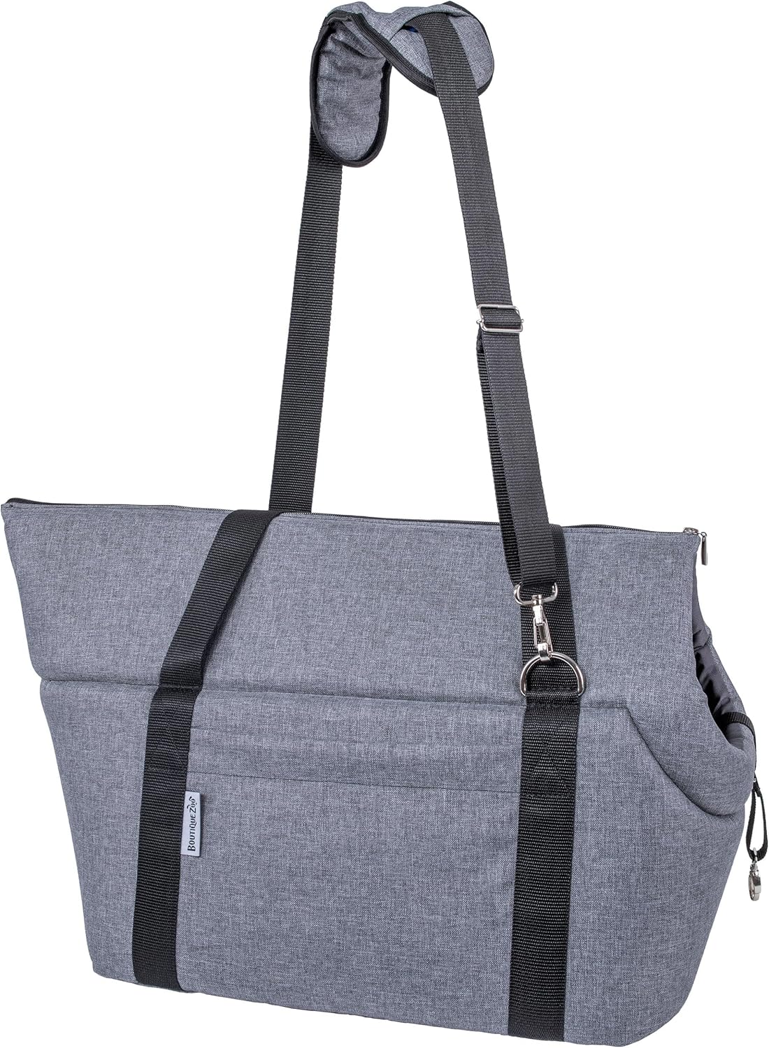 Hundetragetasche bis 15 kg, faltbar & waschbar, XL Grau