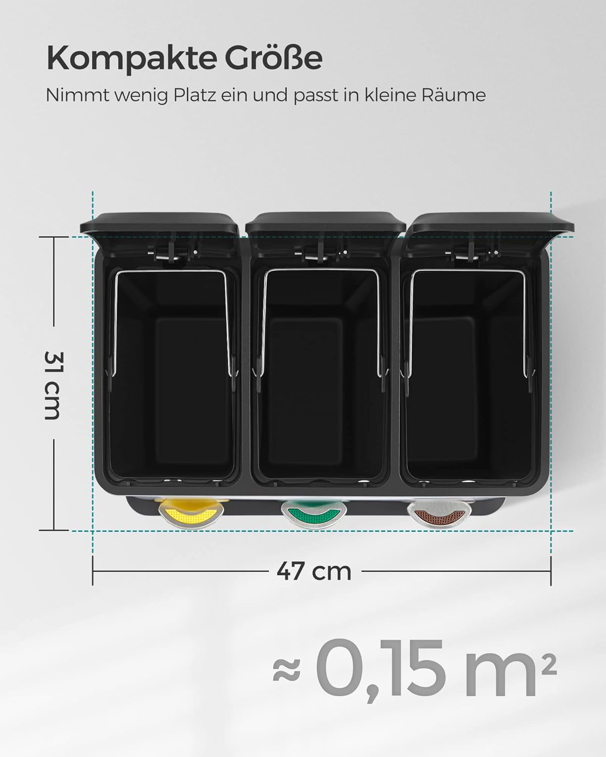 Mülltrennsystem, Schwarz