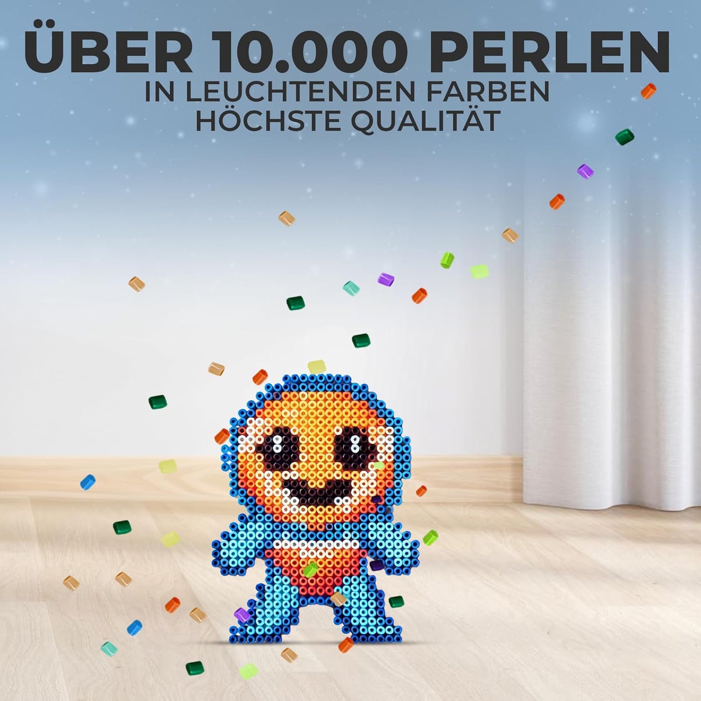 Bügelperlen-Set mit 50 Vorlagen