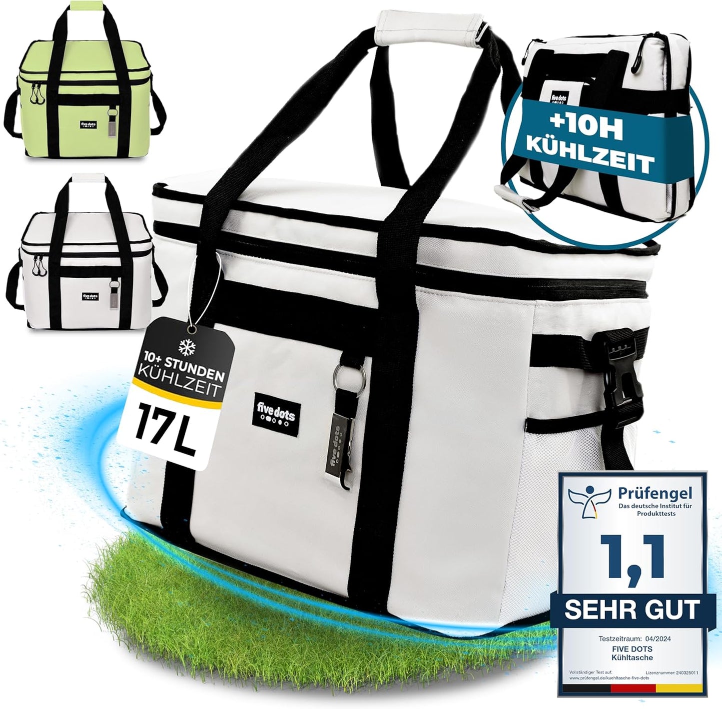 Kühltasche, Grau - 17l