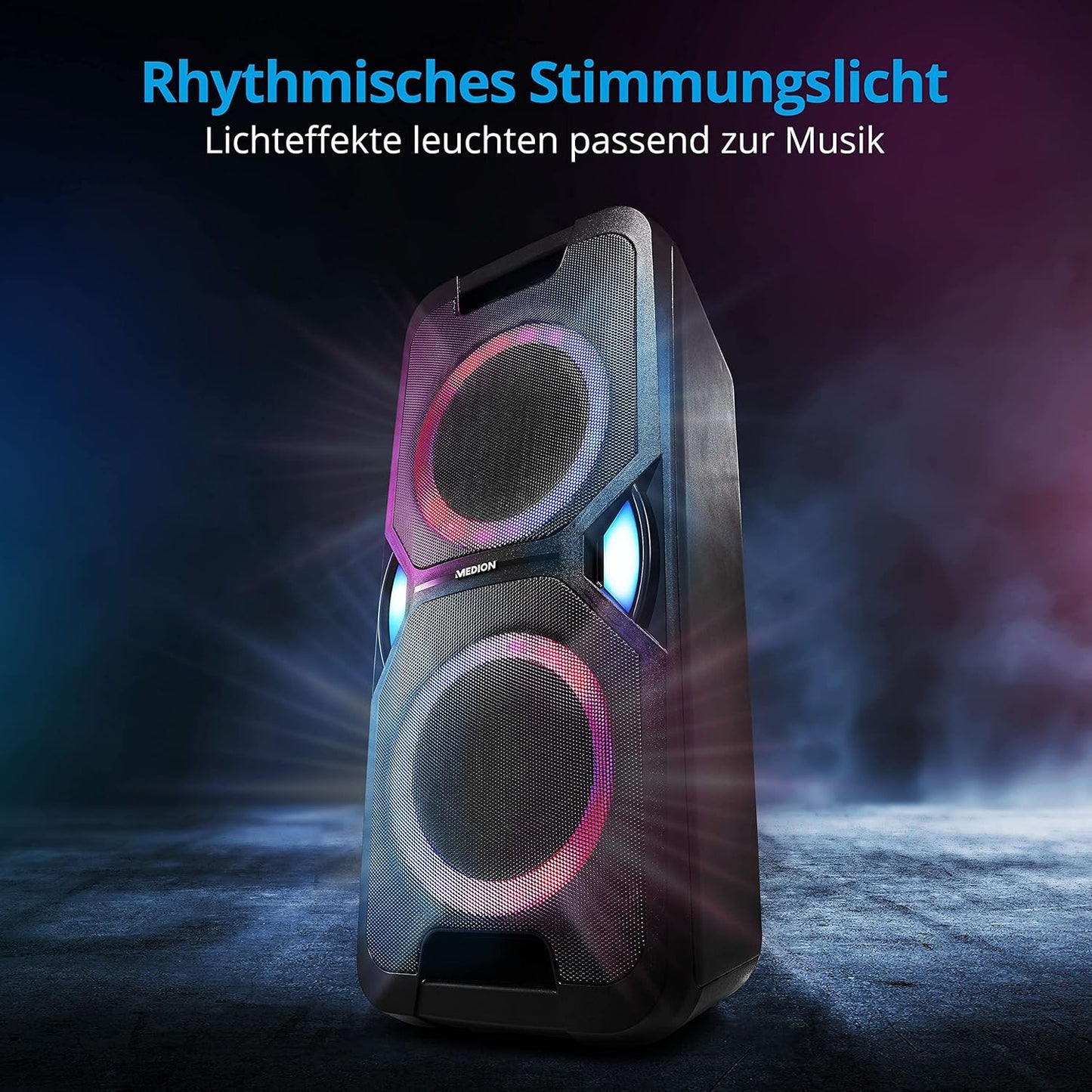 Party-Soundsystem mit Karaoke-Funktion