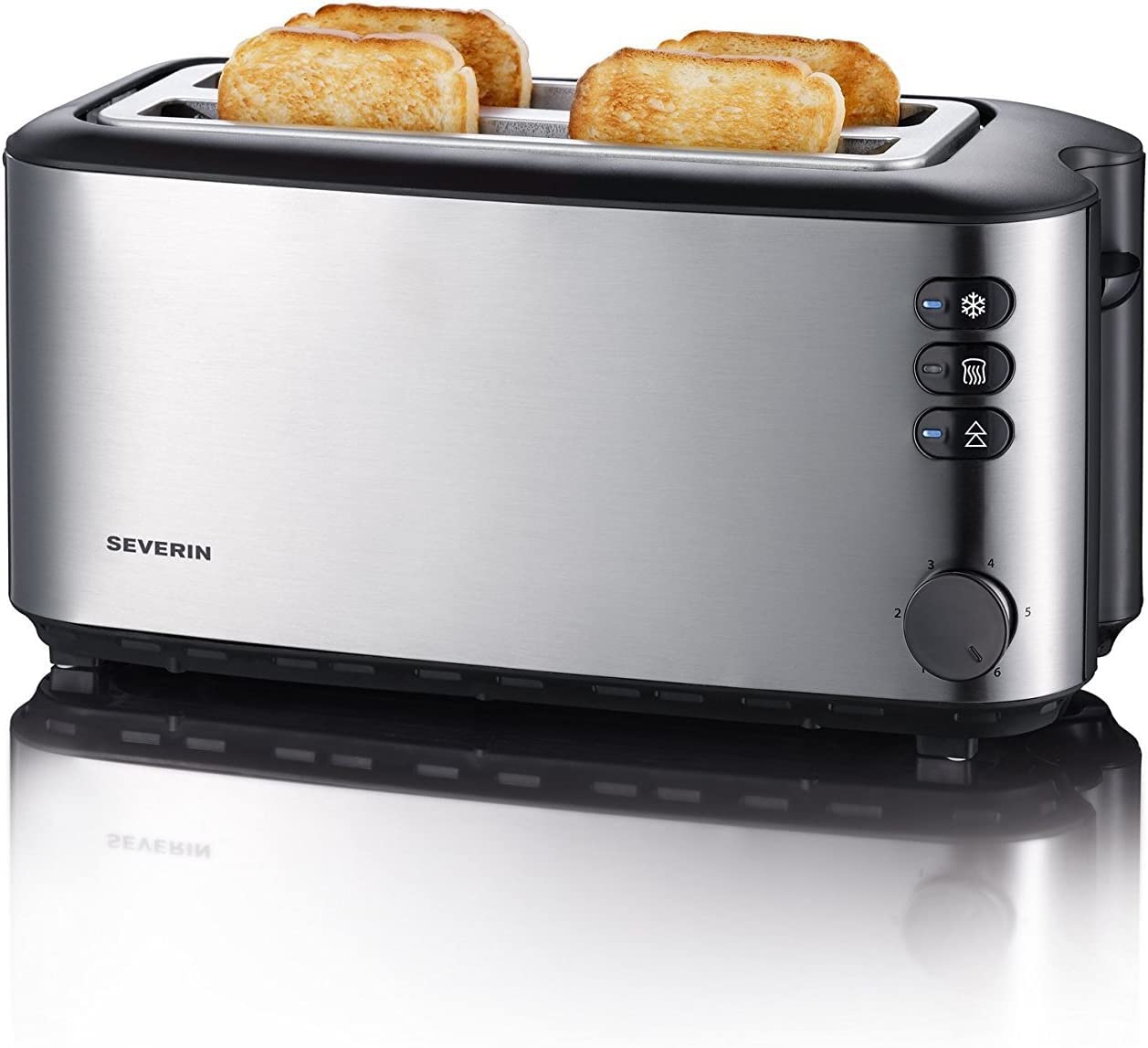 Automatik-Langschlitztoaster AT 2509, Edelstahl