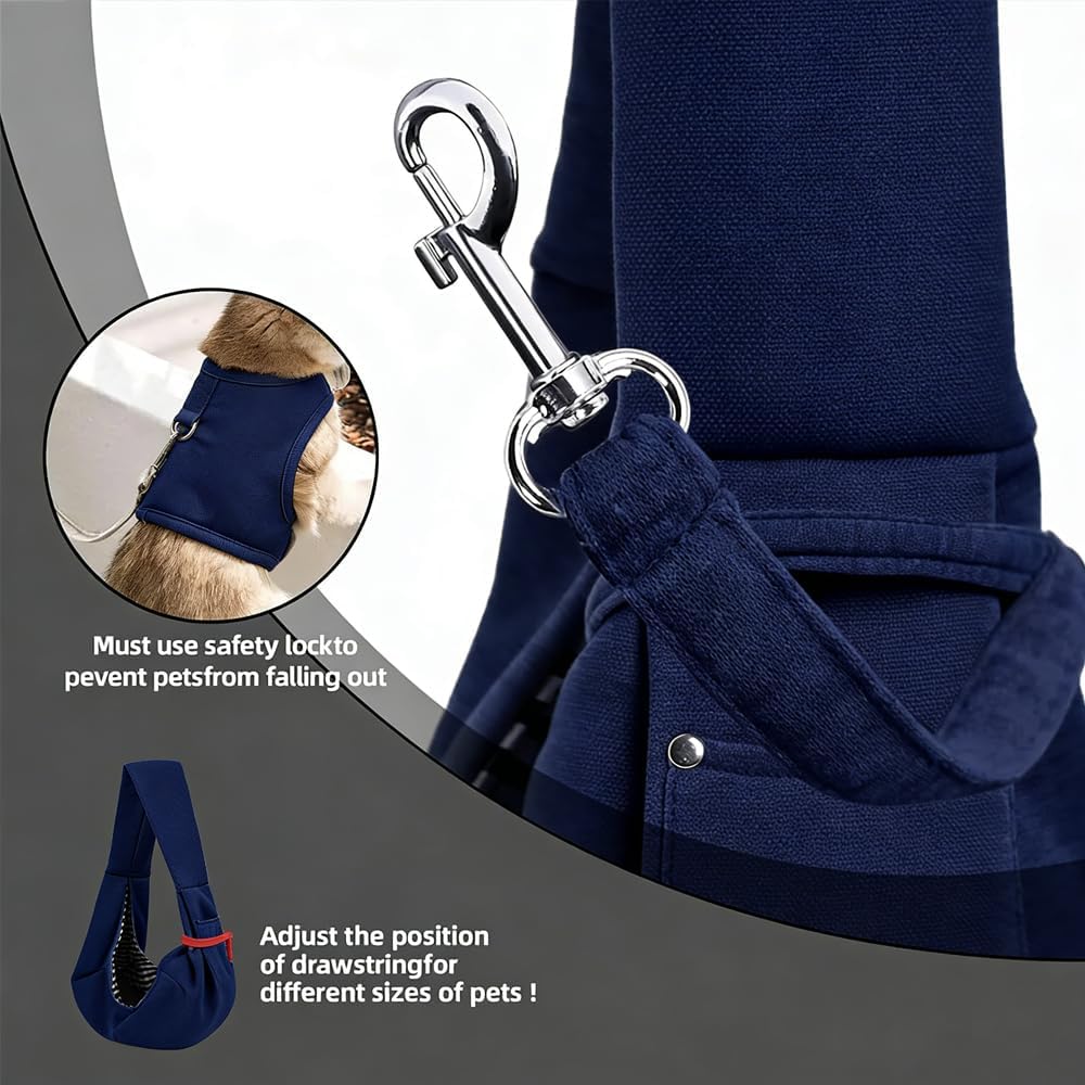 Wendbare Hundetragetasche bis 15 kg, Blau