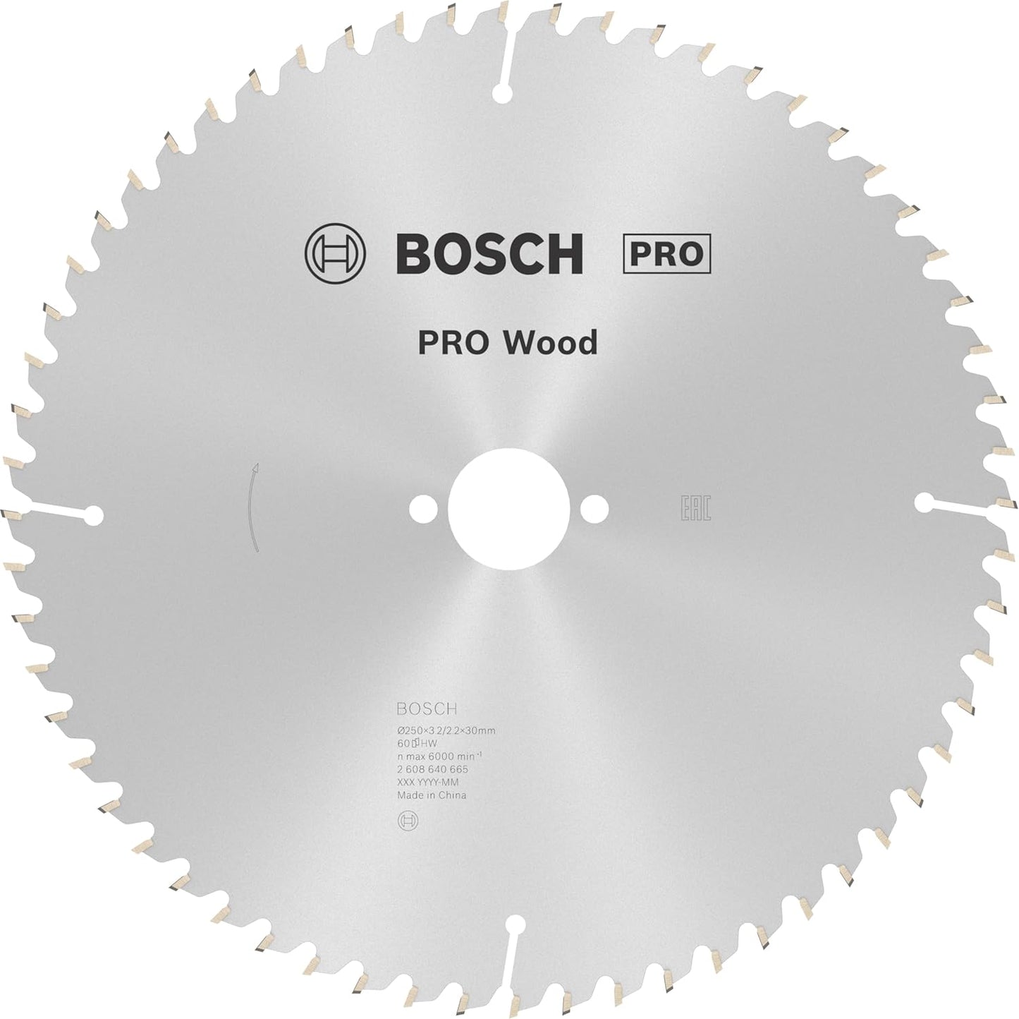PRO Wood Kreissägeblatt, 250 x 3.2 x 30 mm, 250 x 3.2/2.2 x 30 mm