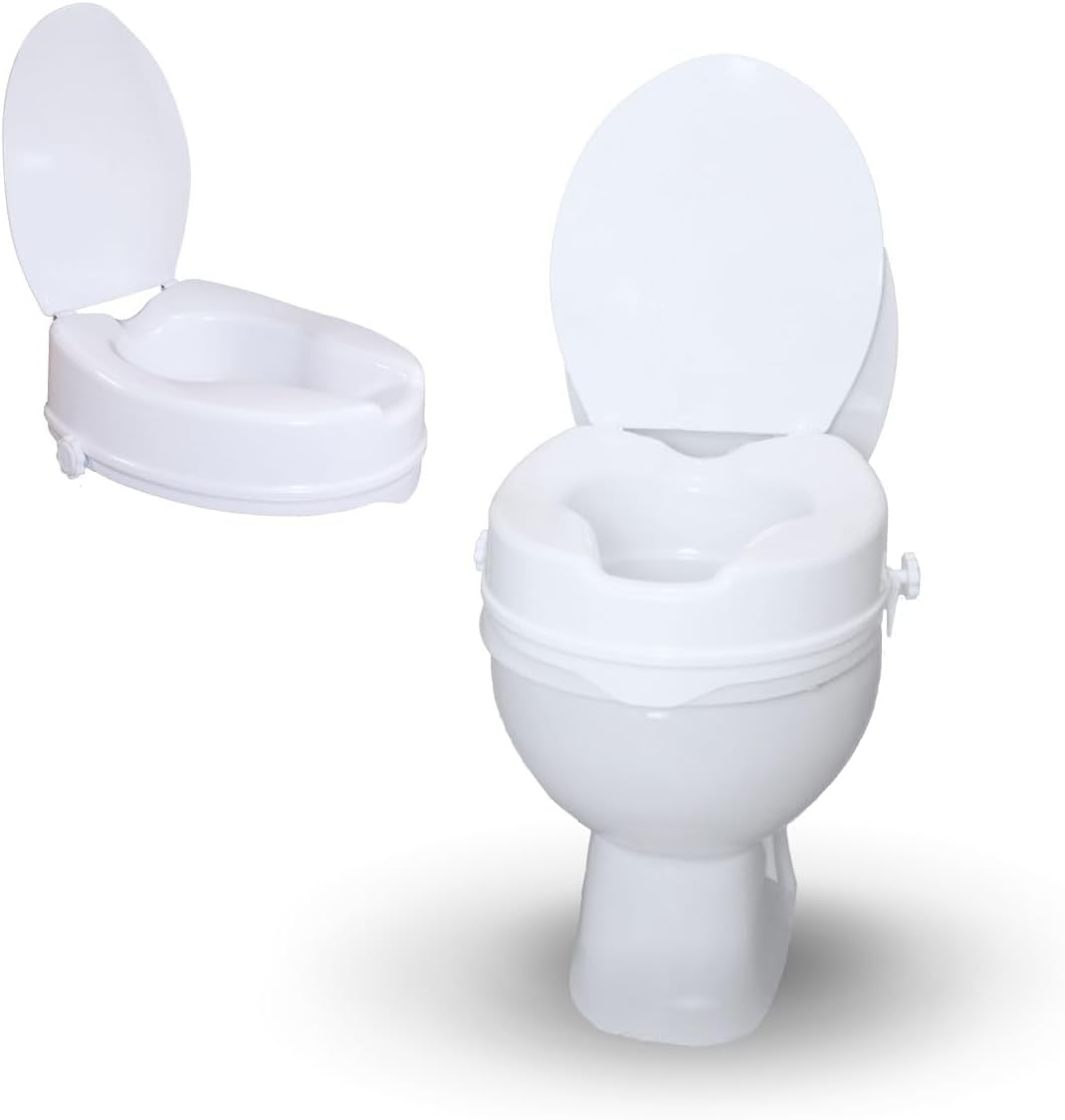Titán Toilettensitzerhöhung mit Deckel (10 cm)