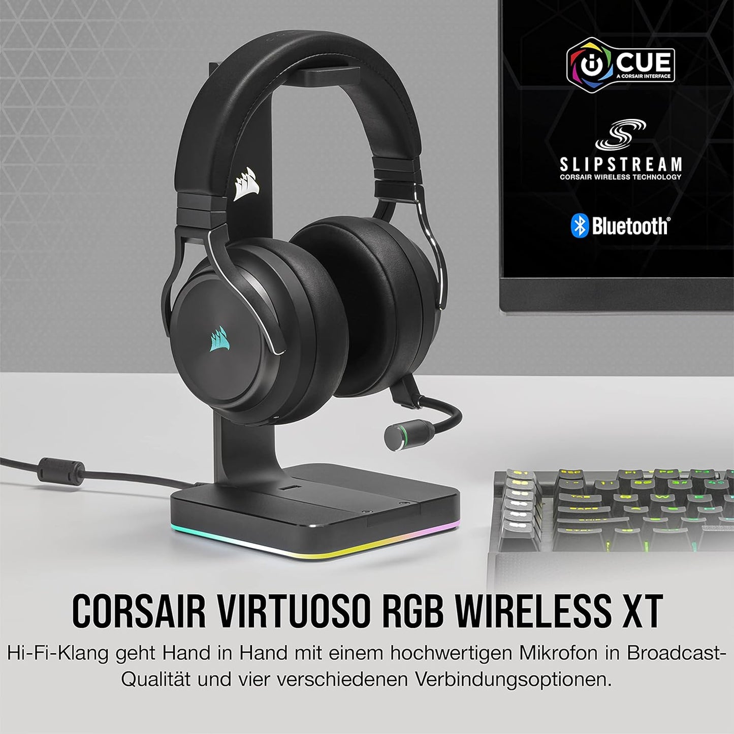 Virtuoso XT RGB Wireless Gaming-Headset, Schwarz Single
