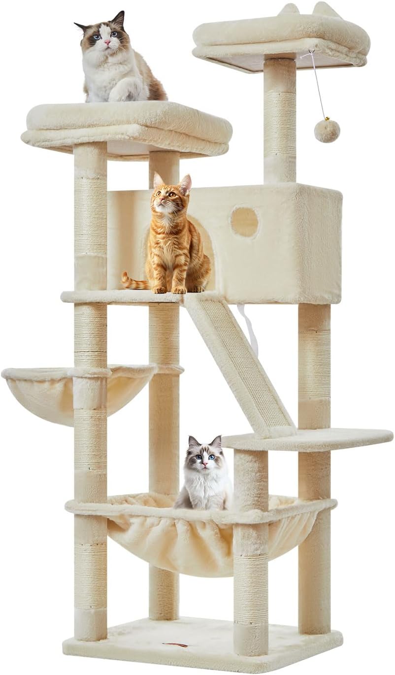 Grosser Kratzbaum MS026M, Beige 146CM