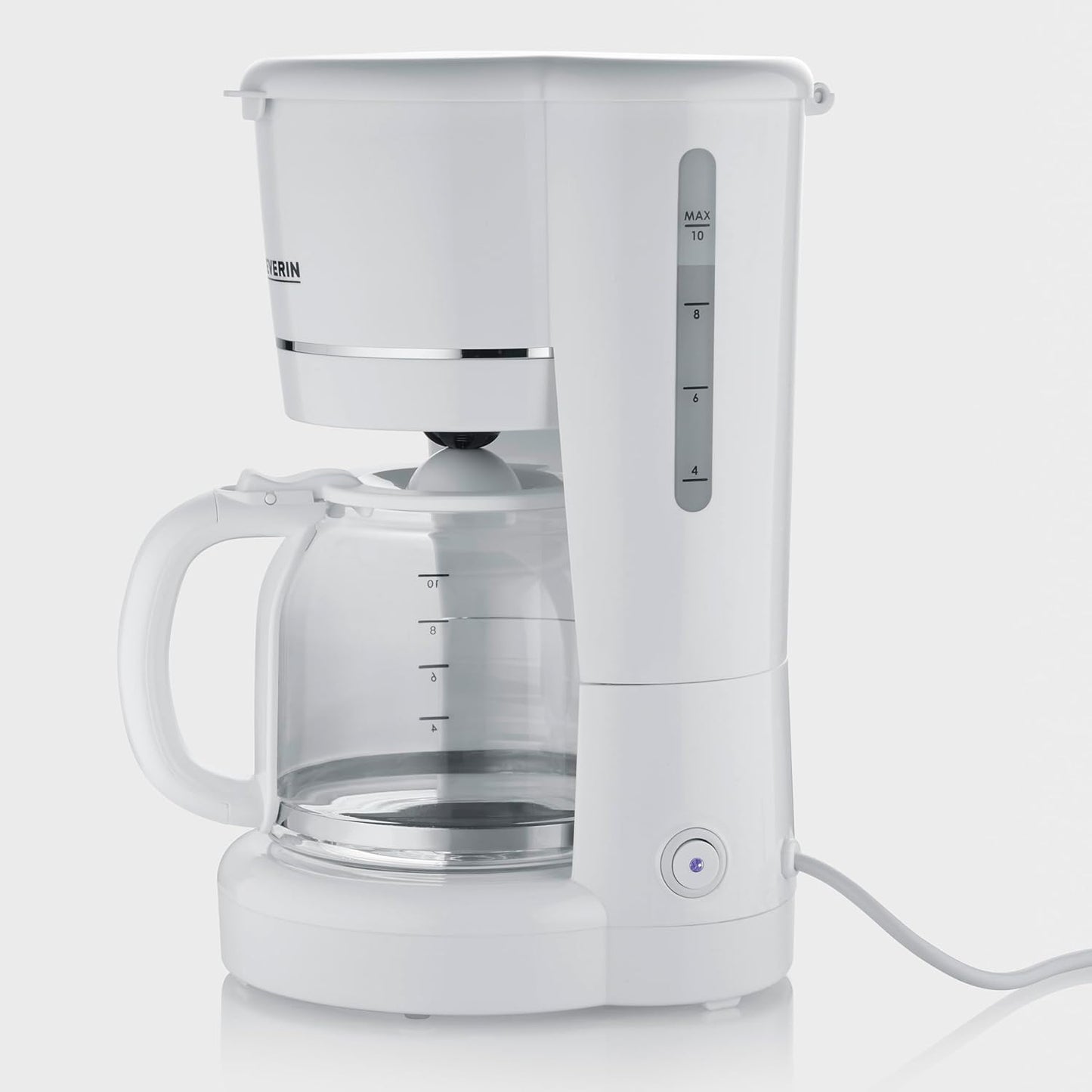 KA 4323 Filterkaffeemaschine mit Glaskanne, Weiss, 900w - 10 Tassen