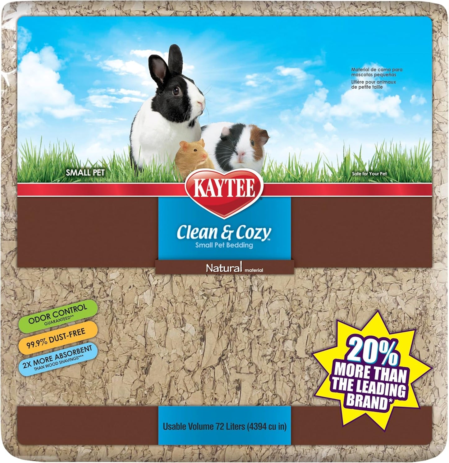 Superpet Clean & Cozy Papierstreu, Natürlich 72 Liter