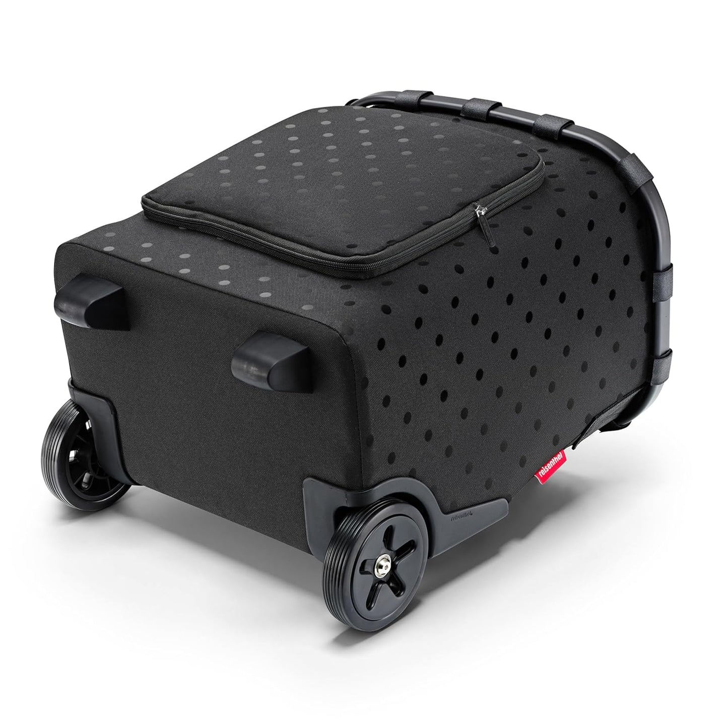 Einkaufstrolley mit Kühlfach, Glossy Dots Black