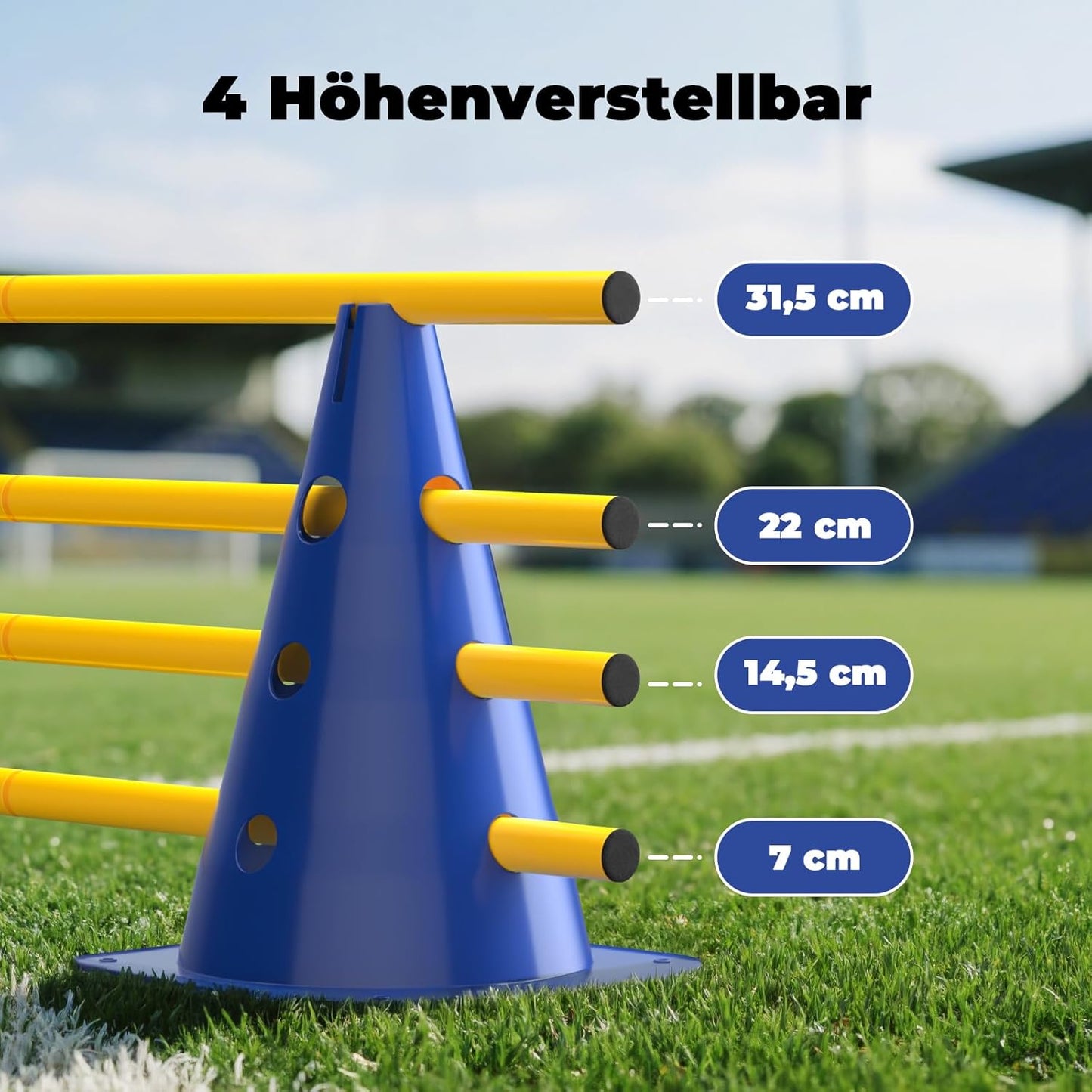Agility Hürdenset, höhenverstellbar, 30 Stück