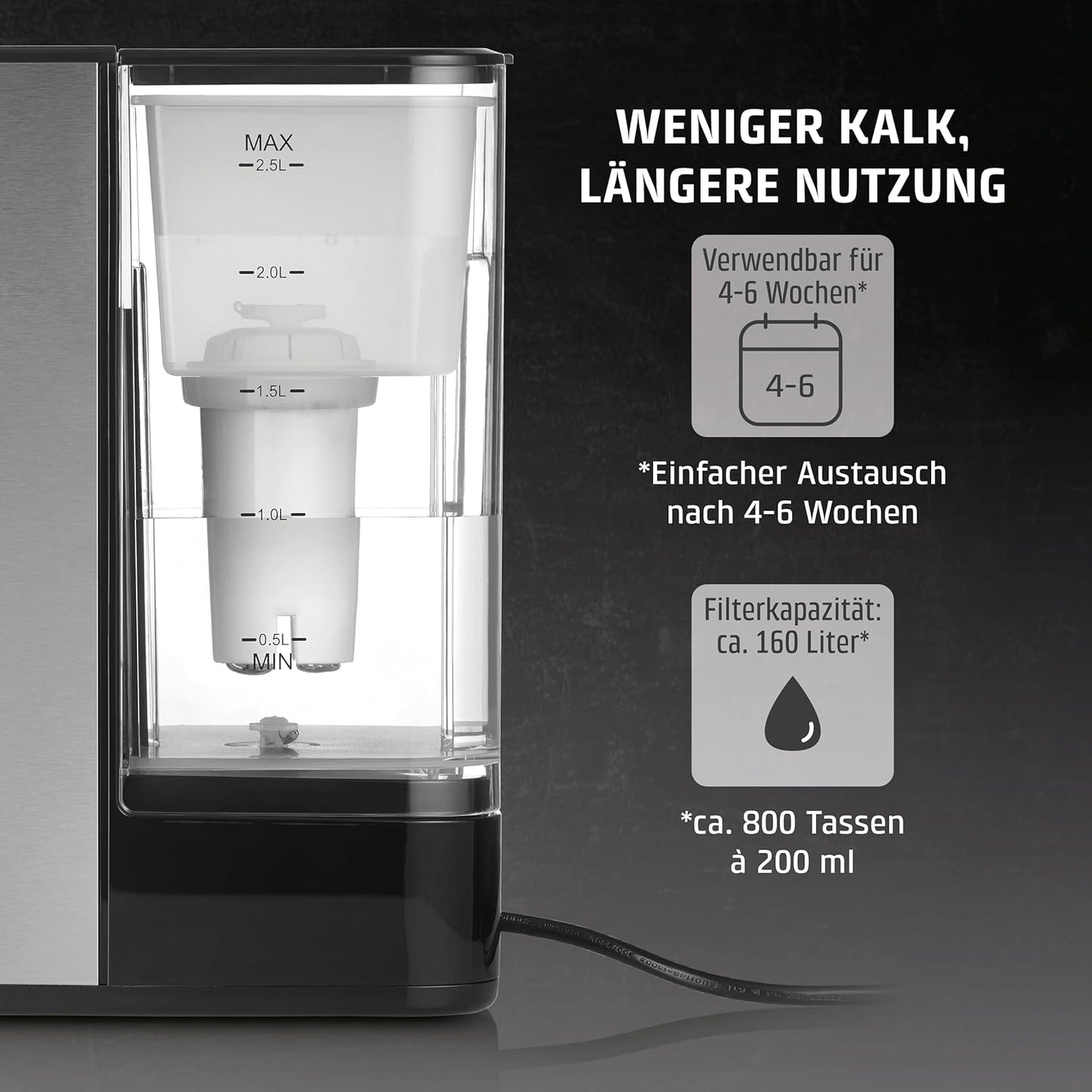Ersatzfilter für Turbo-Heisswasserspender, 6er-Set