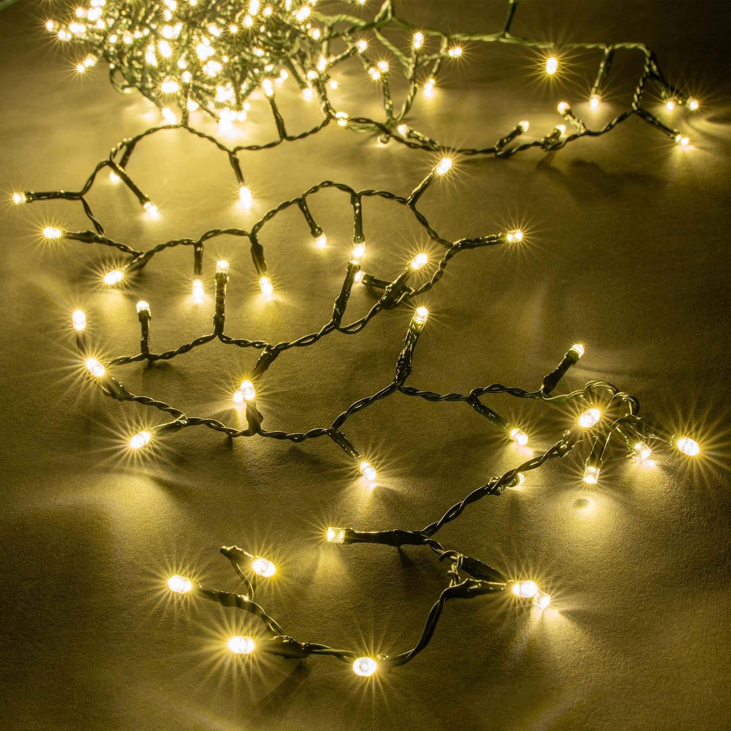 LED-Büschellichterkette mit Timer, Warmweiss 500 LED