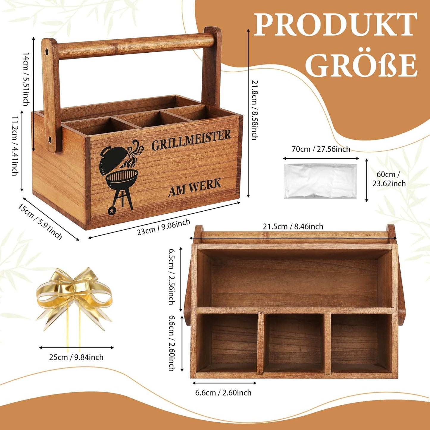 Grillzubehör Organizer Grillmeister am Werk