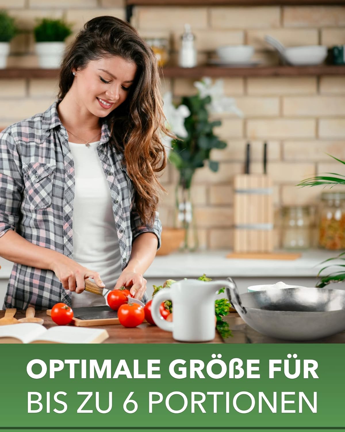 Handgehämmerter Wok, induktionsgeeignet, silber 36 cm