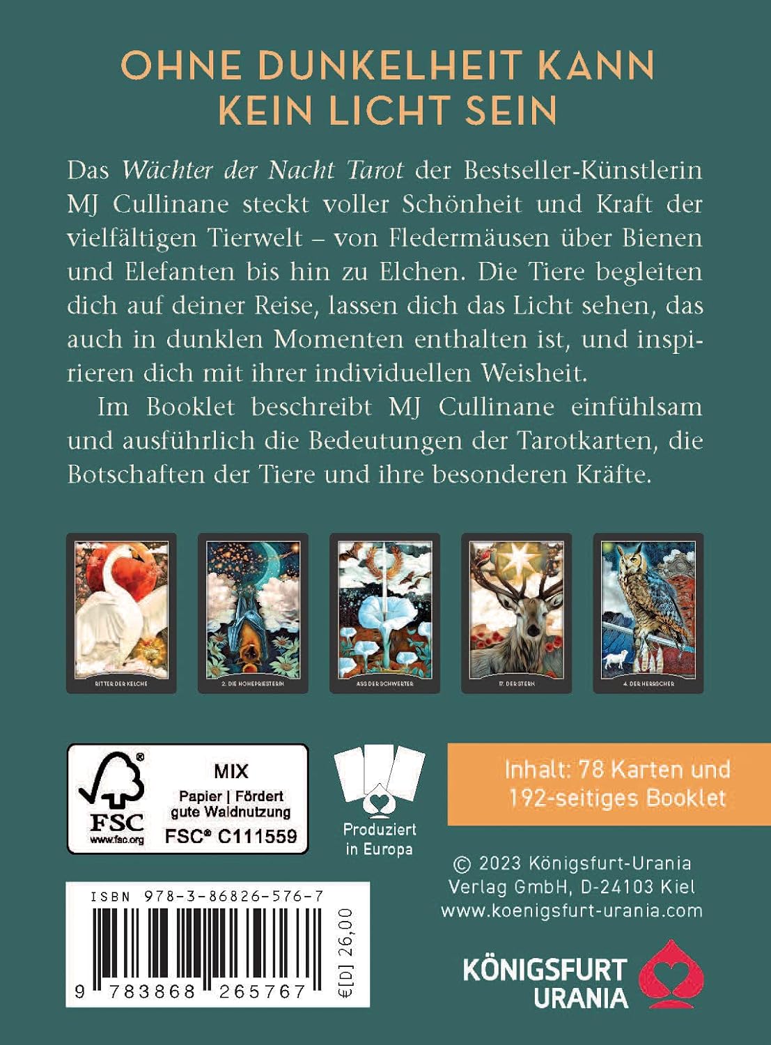 Wächter der Nacht Tarot, Gebundenes Buch