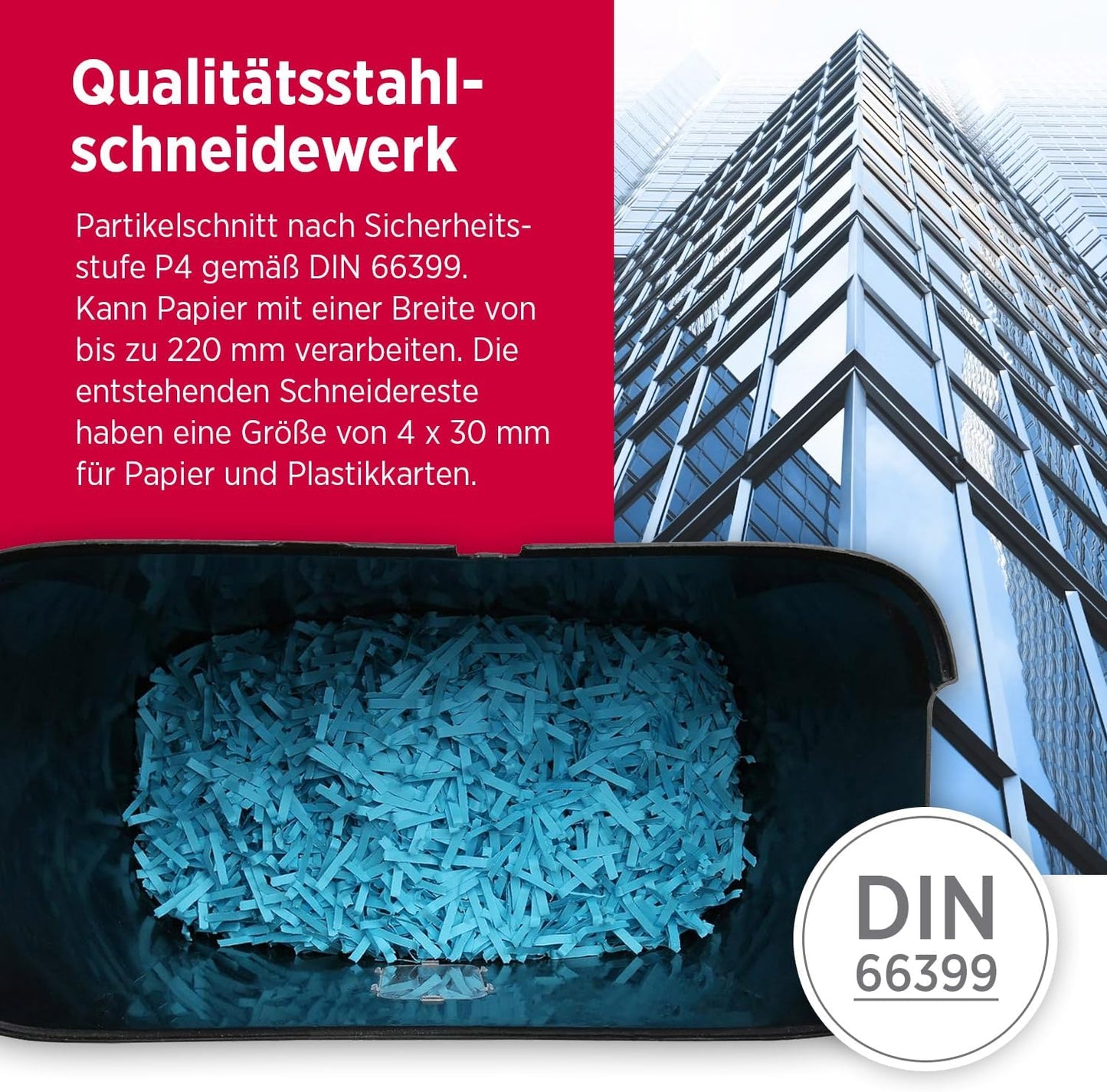 PS 63 CC Aktenvernichter für Papier & Kreditkarten