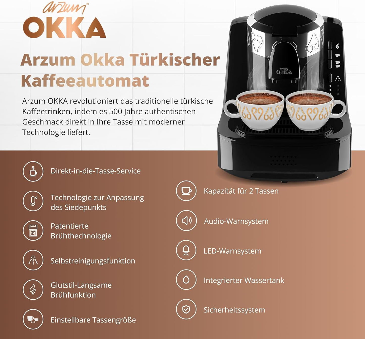 Türkische Kaffeemaschine Okka