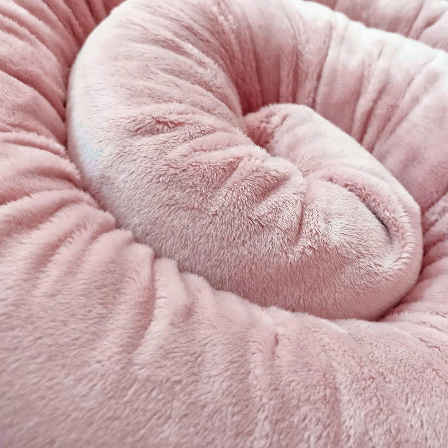 Bettschlange, 250 cm, 250 cm Pastellrosa
