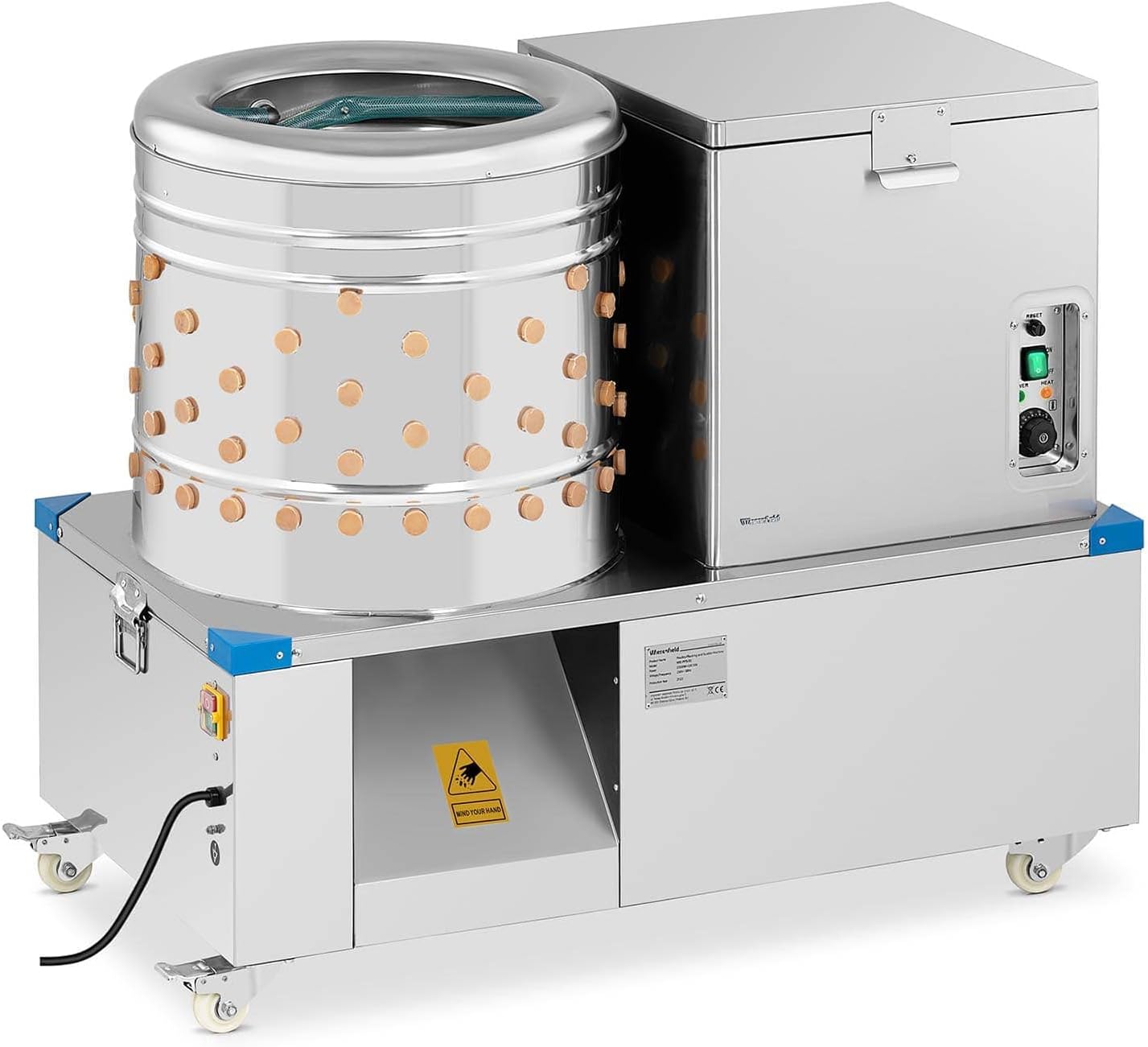 WIE-PPS-55 Rupf- und Brühmaschine für Geflügel