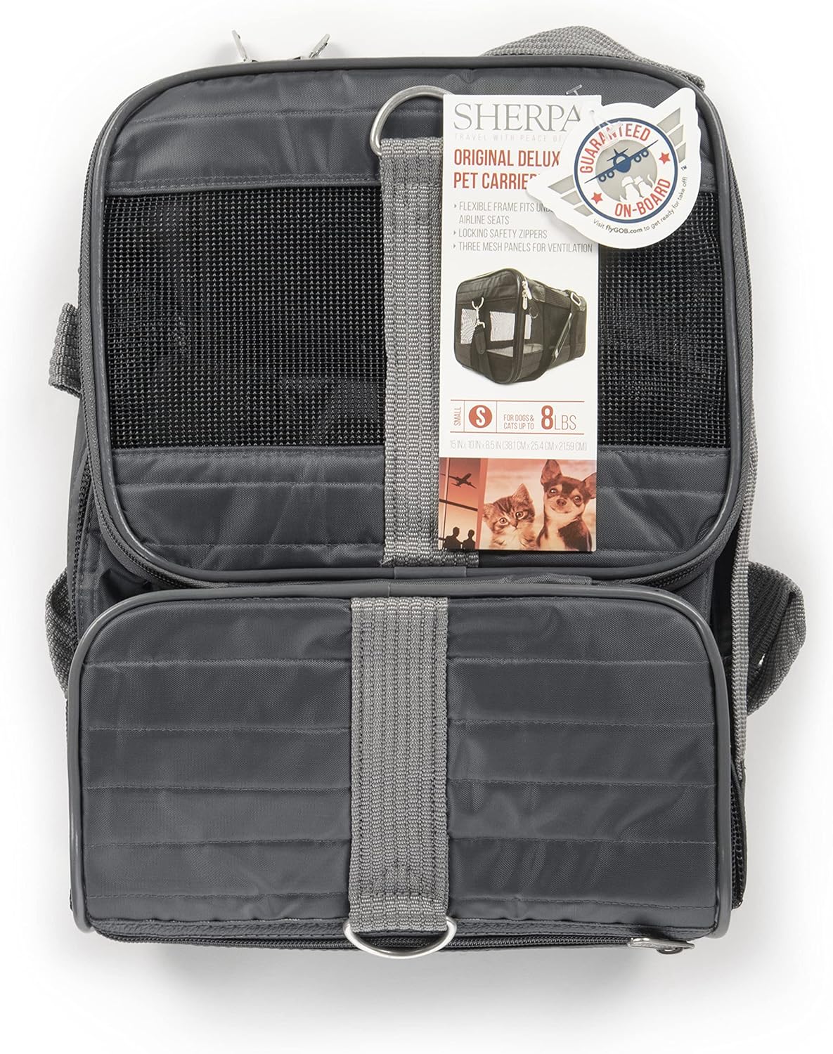 Transportbox für Haustiere, L 38 x B 25 x H 22 cm / anthrazit