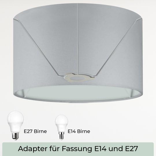 Lampenschirm, Grau Ø 50cm | Höhe 33cm