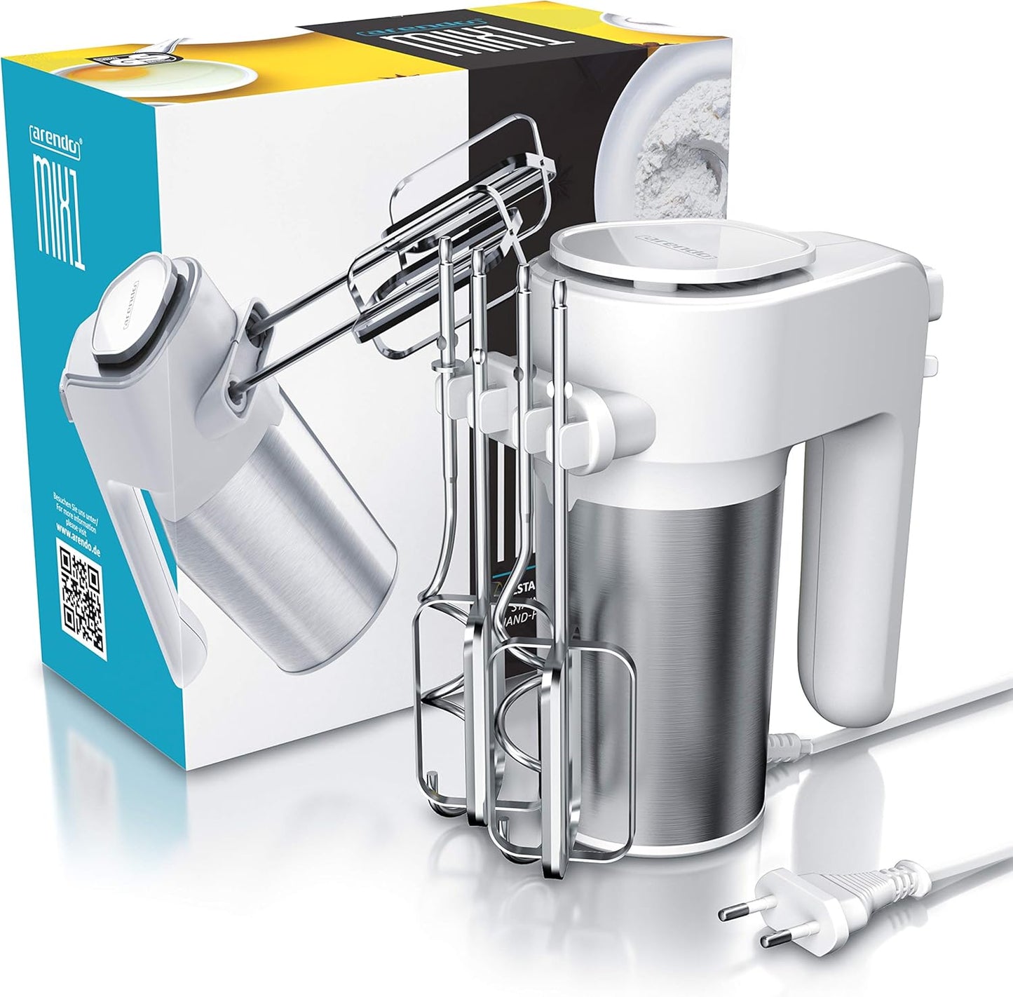 Handmixer Mix 1 mit 5 Geschwindigkeiten, B: Weiss