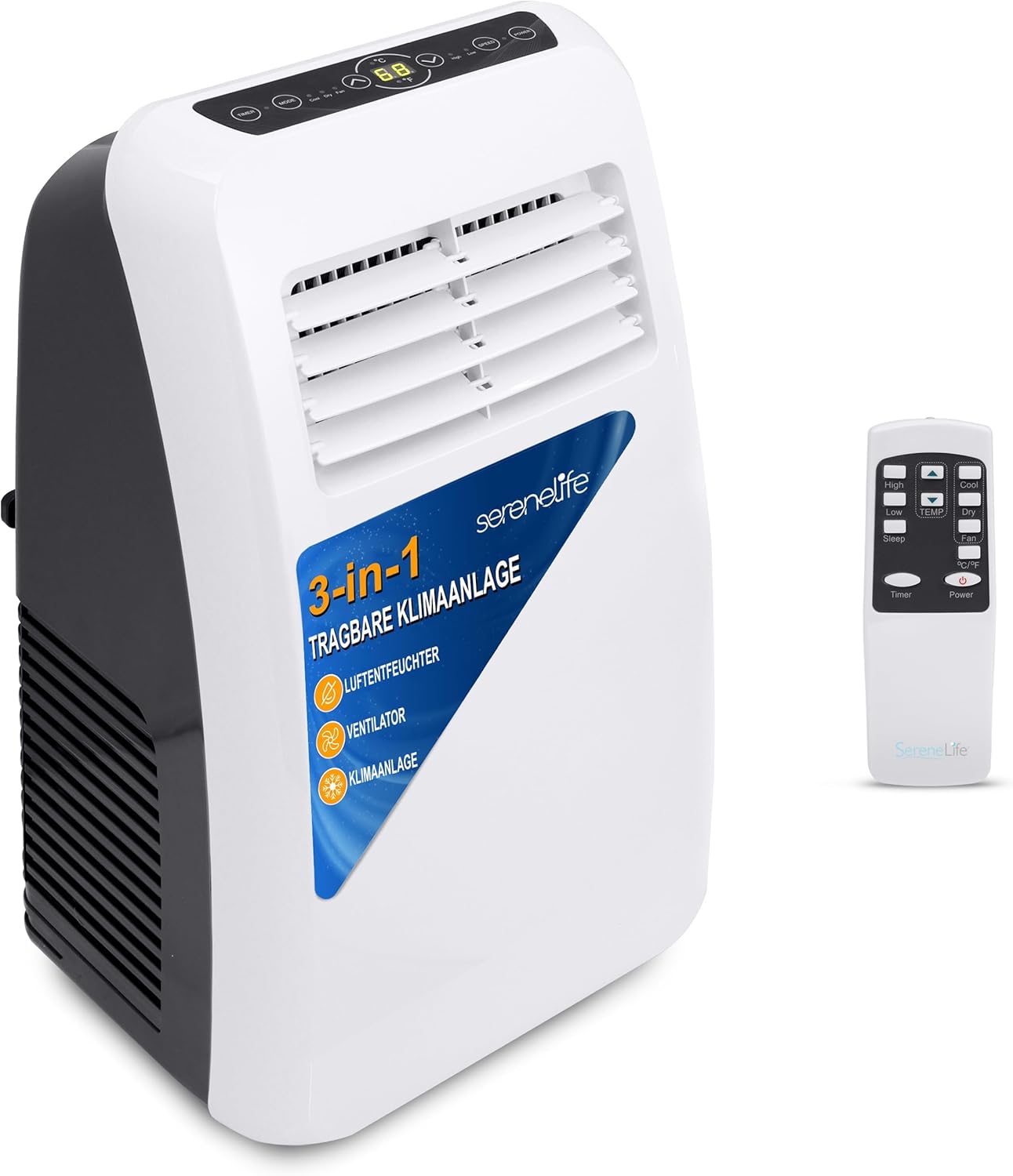 Mobiles Klimagerät mit Timer & Fernbedienung, 7,000 BTU EU