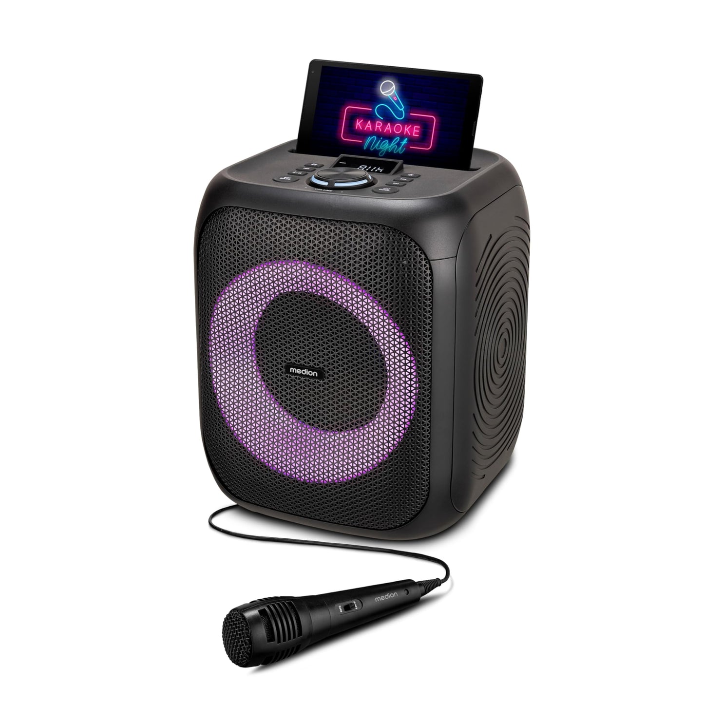 Partylautsprecher mit Bluetooth und Mikrofon