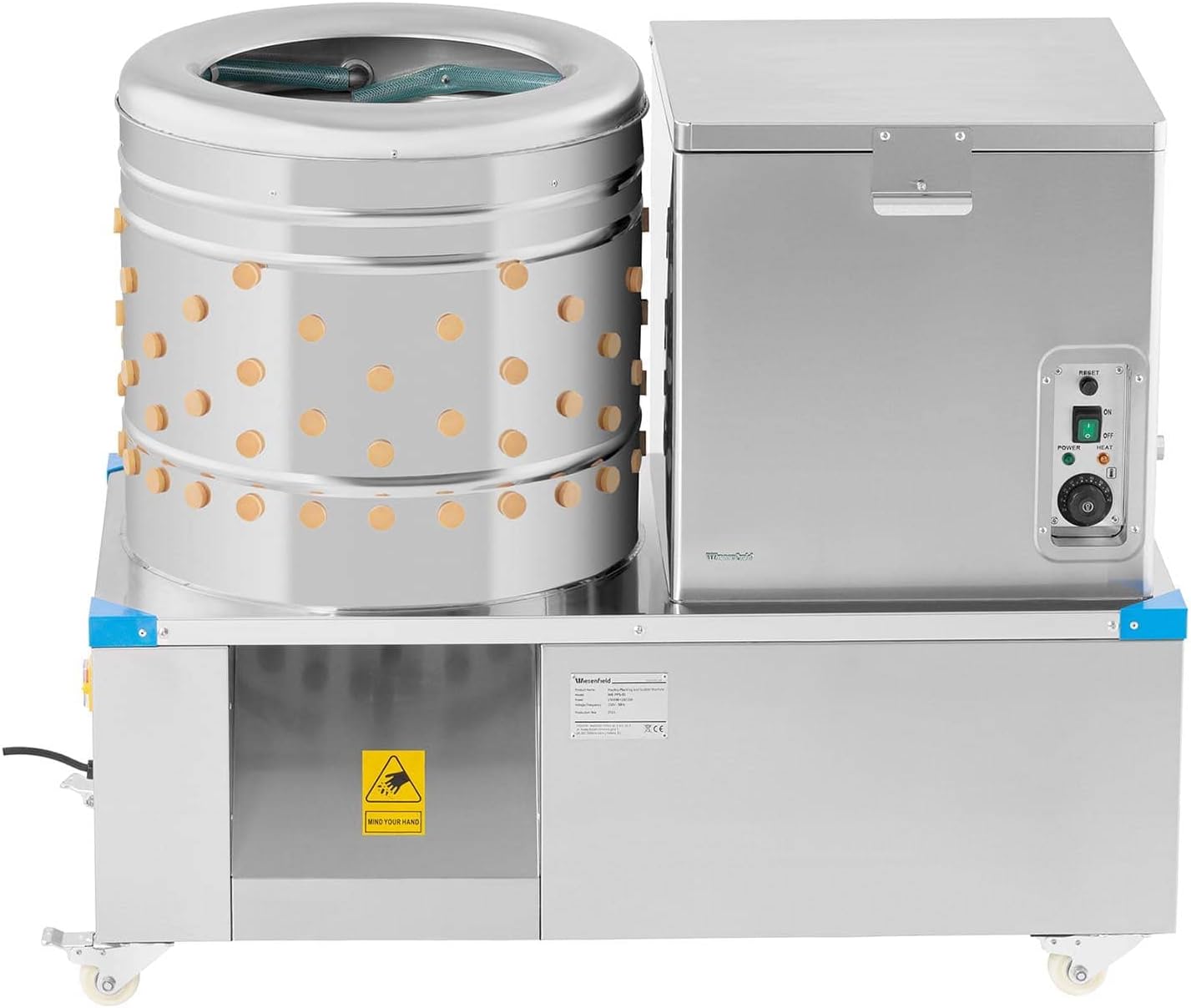 WIE-PPS-55 Rupf- und Brühmaschine für Geflügel