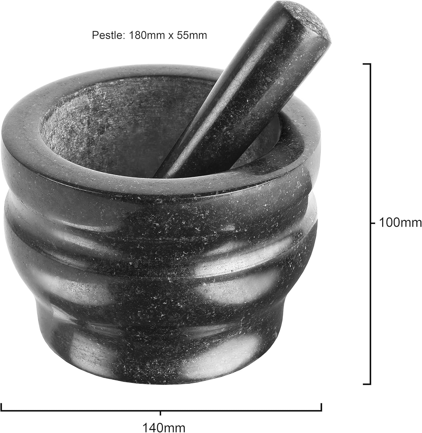 Worcester Mörser mit Stössel, 14 cm