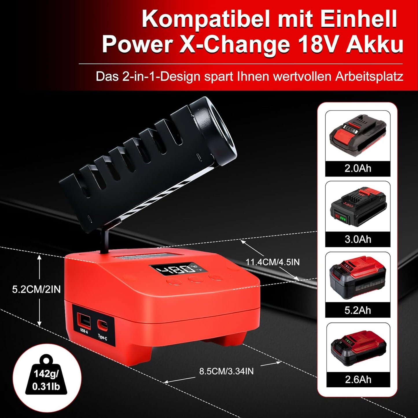 Akku-Lötkolben-Set, Rot- für Pxc 18v