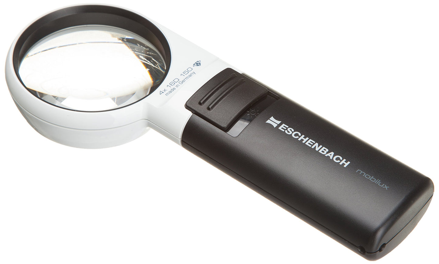 Handlupe mit LED-Beleuchtung, Ø 60 mm 4,0 x Vergrösserung Single