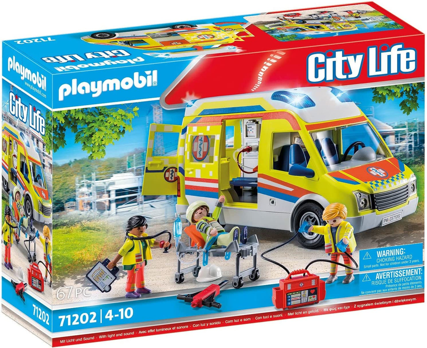 71202 City Life - Rettungswagen mit Licht und Sound, Konstruktionsspielzeug