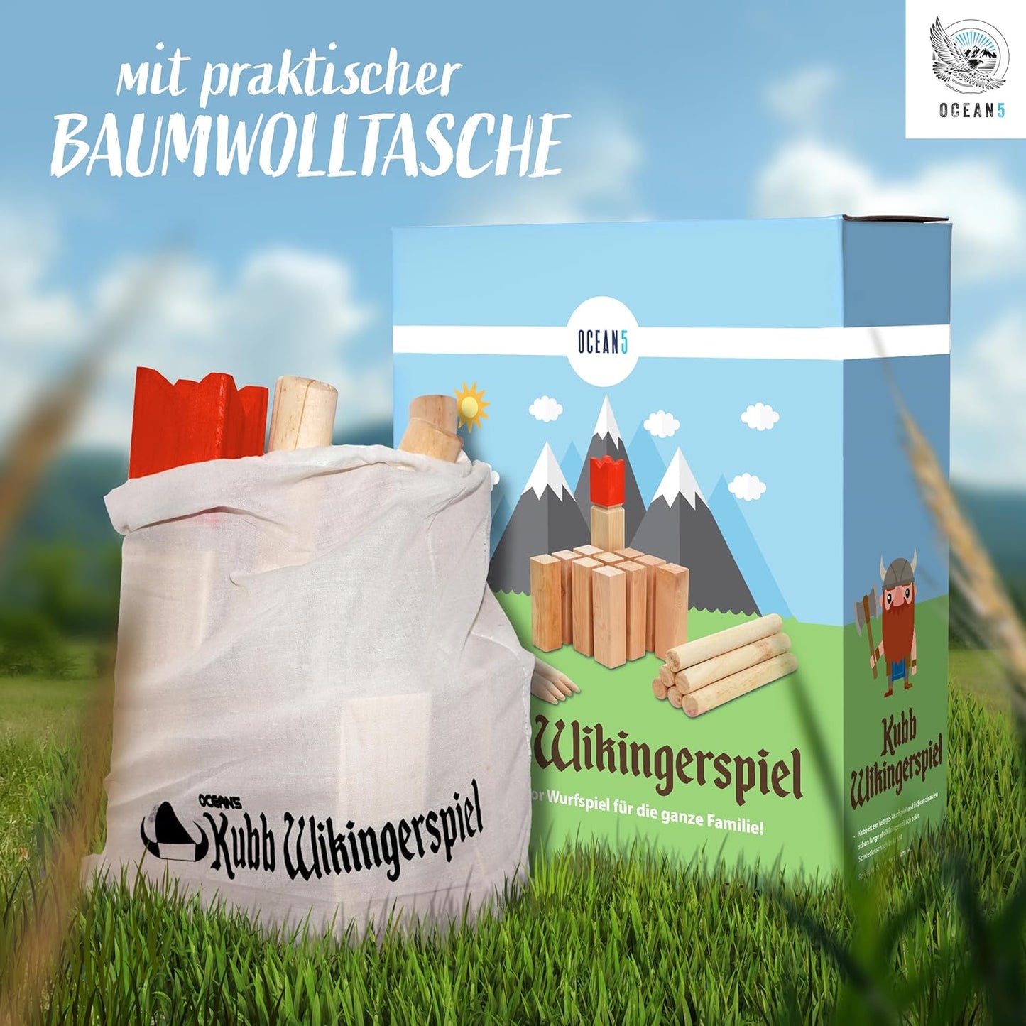 Kubb Wurfspiel, Kubb - 30 X 5,2 X 5,2 Cm König