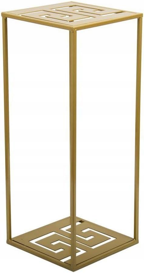 Blumenständer mit geometrischem Design (60 x 24 cm), Gold
