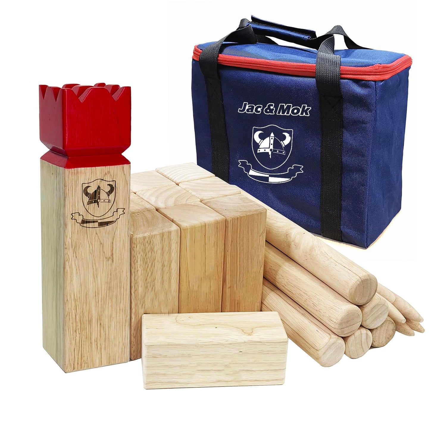Kubb Wurfspiel mit Tragetasche, mit Tragetasche Regulation Size