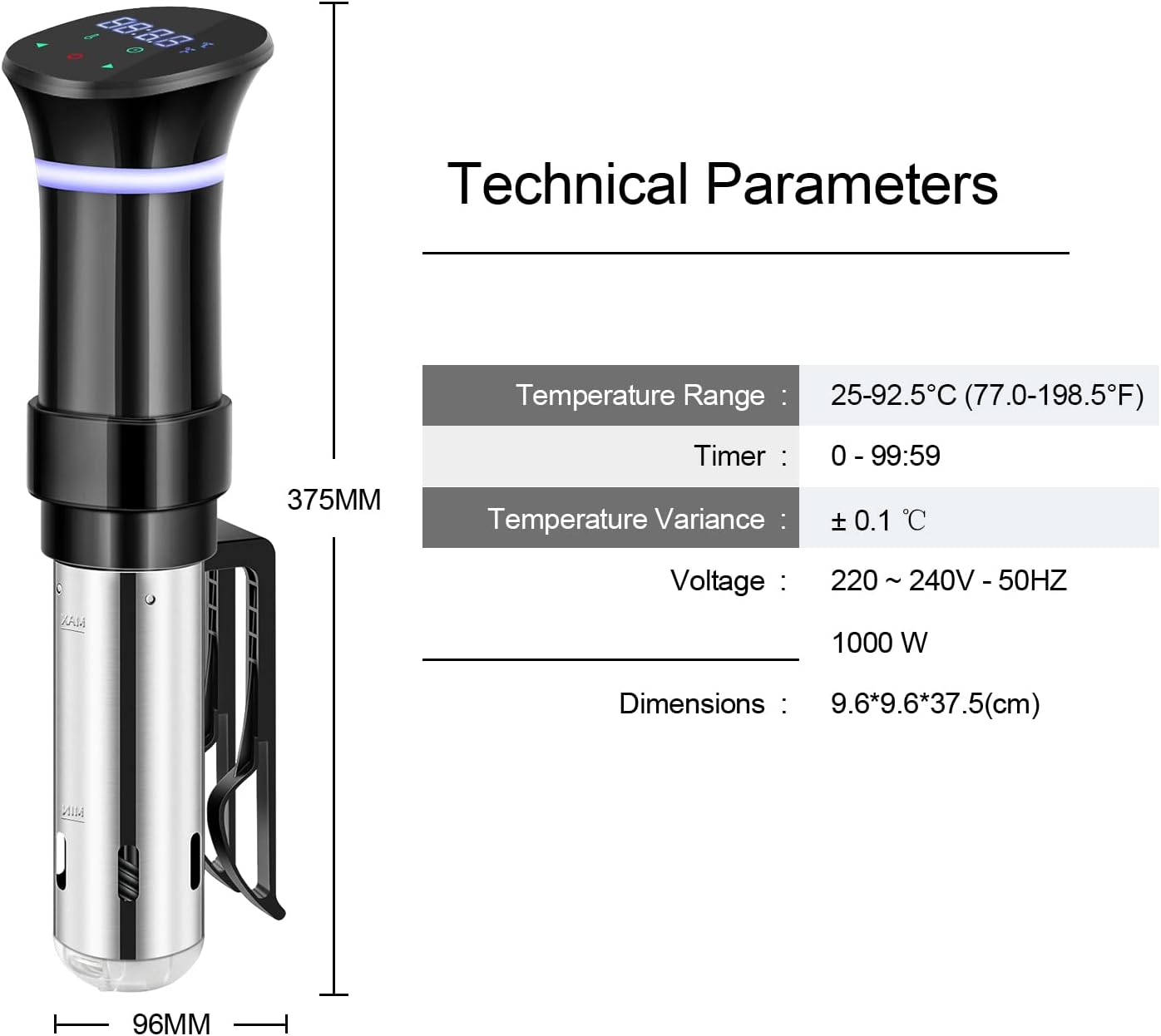 Sous Vide Stick, Grau