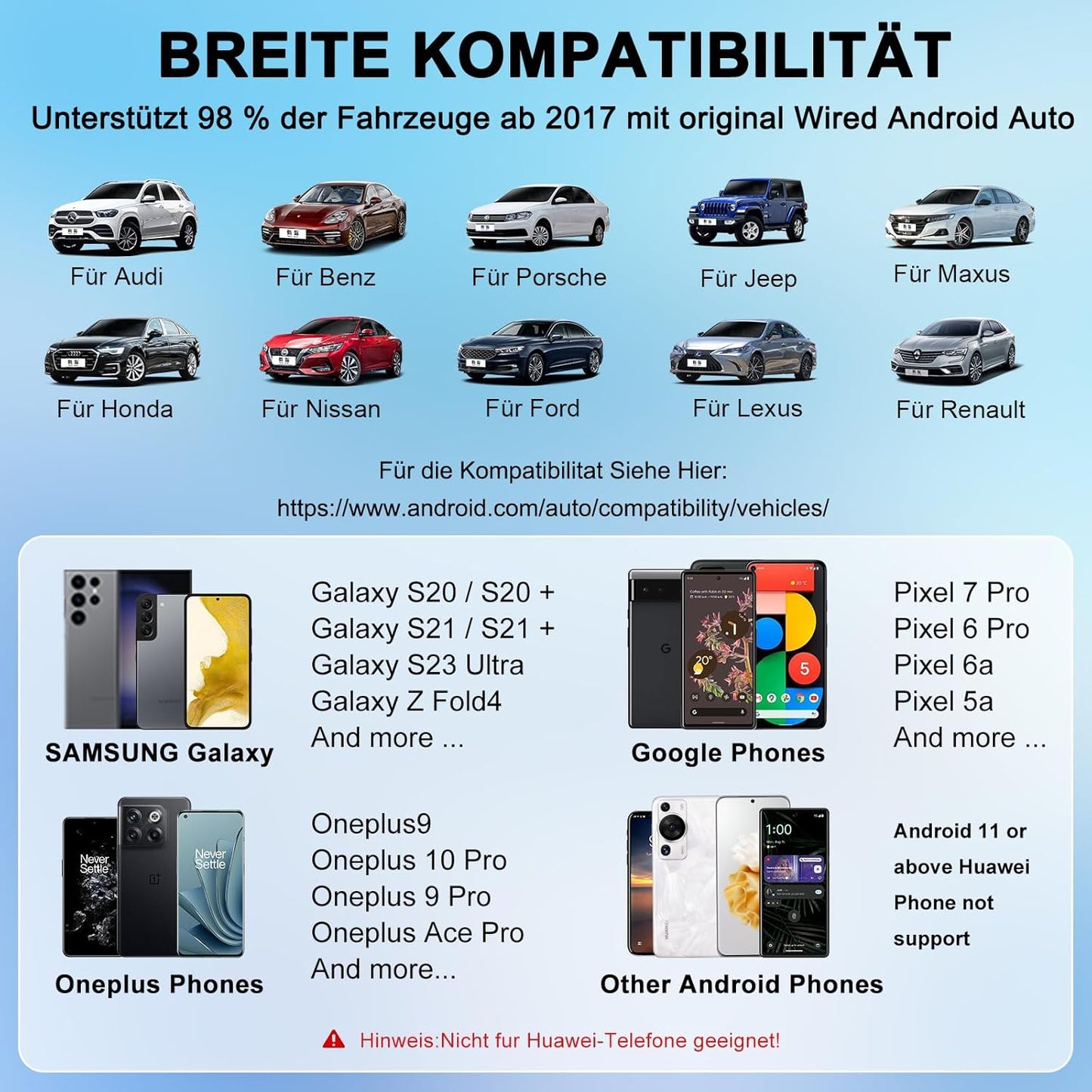 Android Auto Wireless Adapter für OEM Systeme