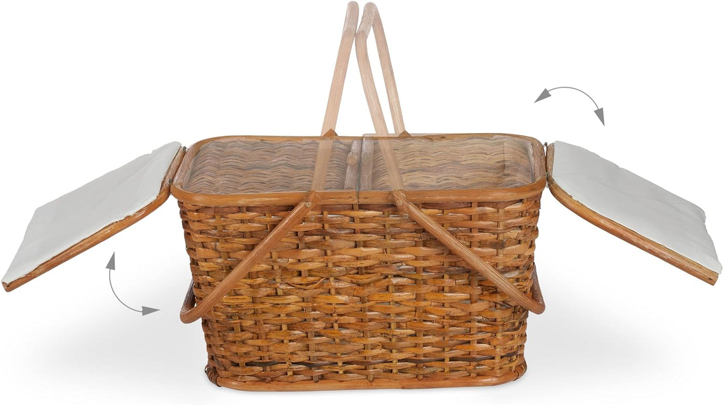 Picknickkorb, Honigbraun