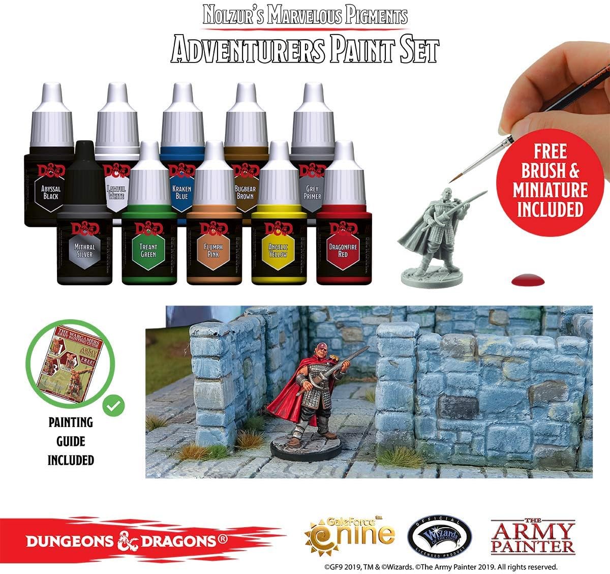 Dungeons and Dragons Nolzur’s Marvelous Pigment Adventurers Paint Set