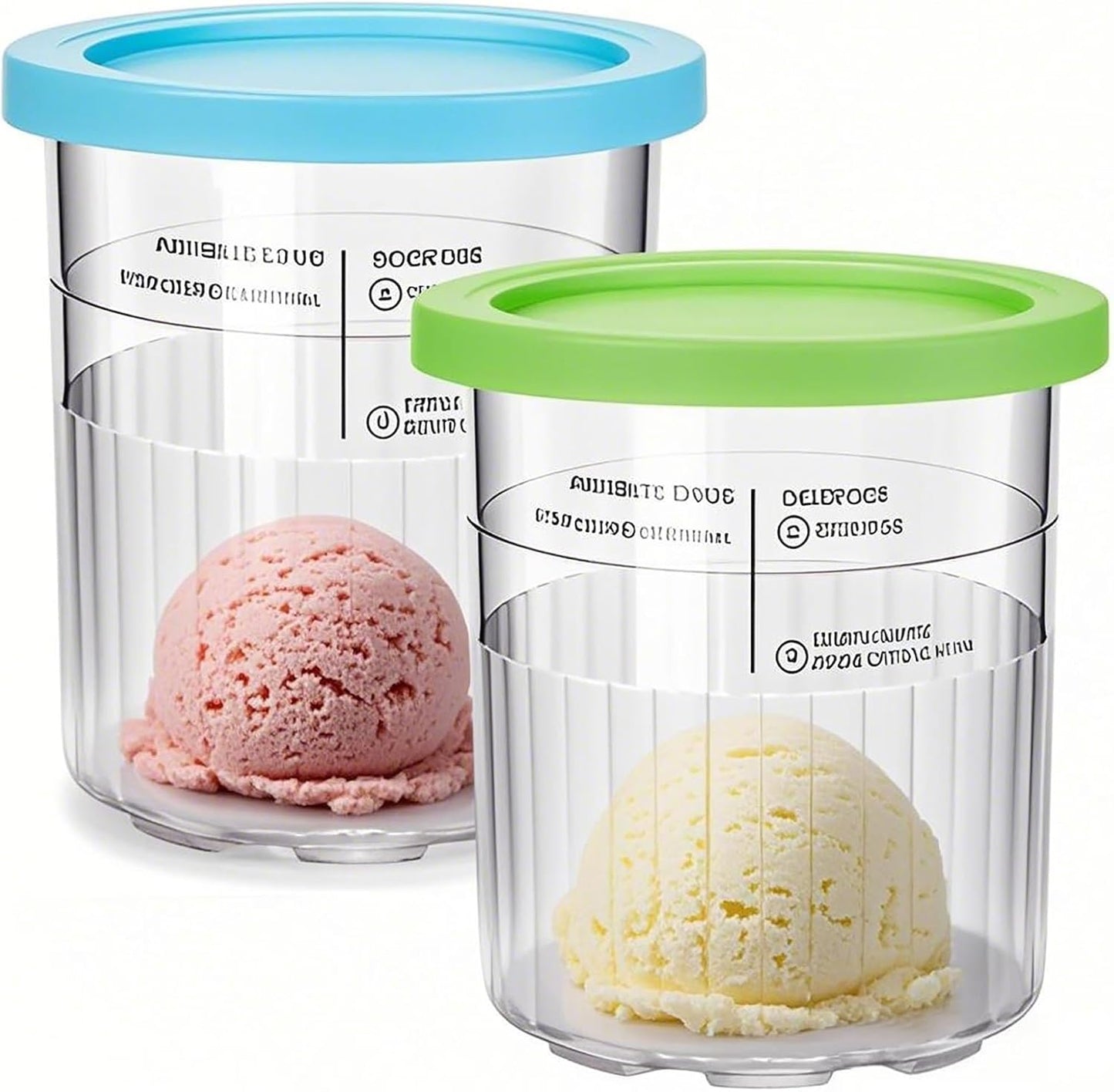 4er-Set Eiscreme-Behälter für Ninja Creami, Nc500