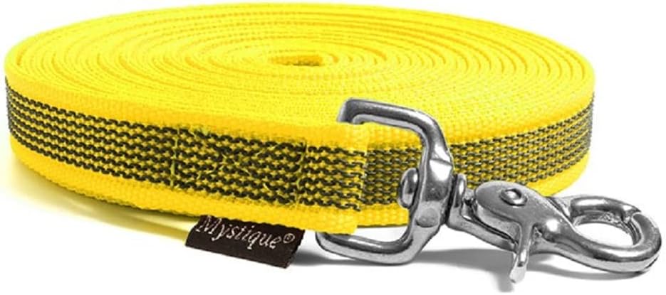 Gummierte Schleppleine, 20m Gelb