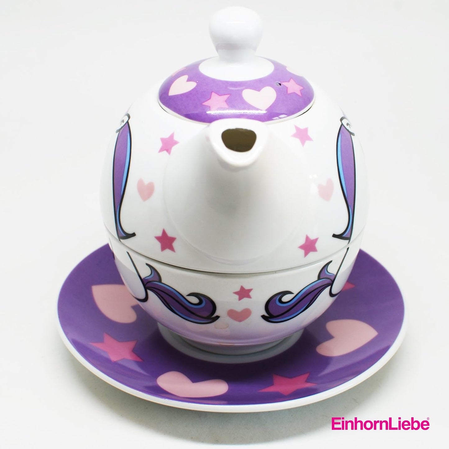 4-teiliges Einhorn Teeservice