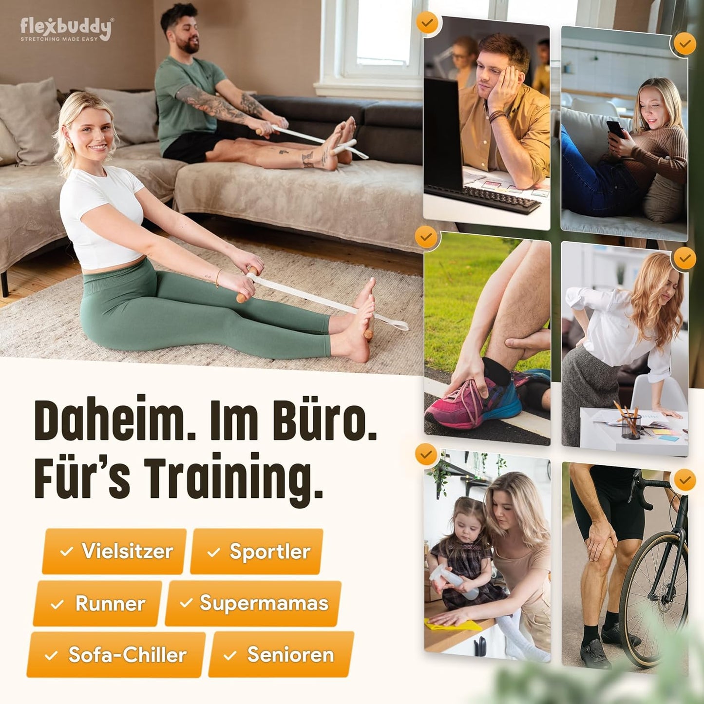 2-in-1 Flexibilitäts- & Rückentrainer