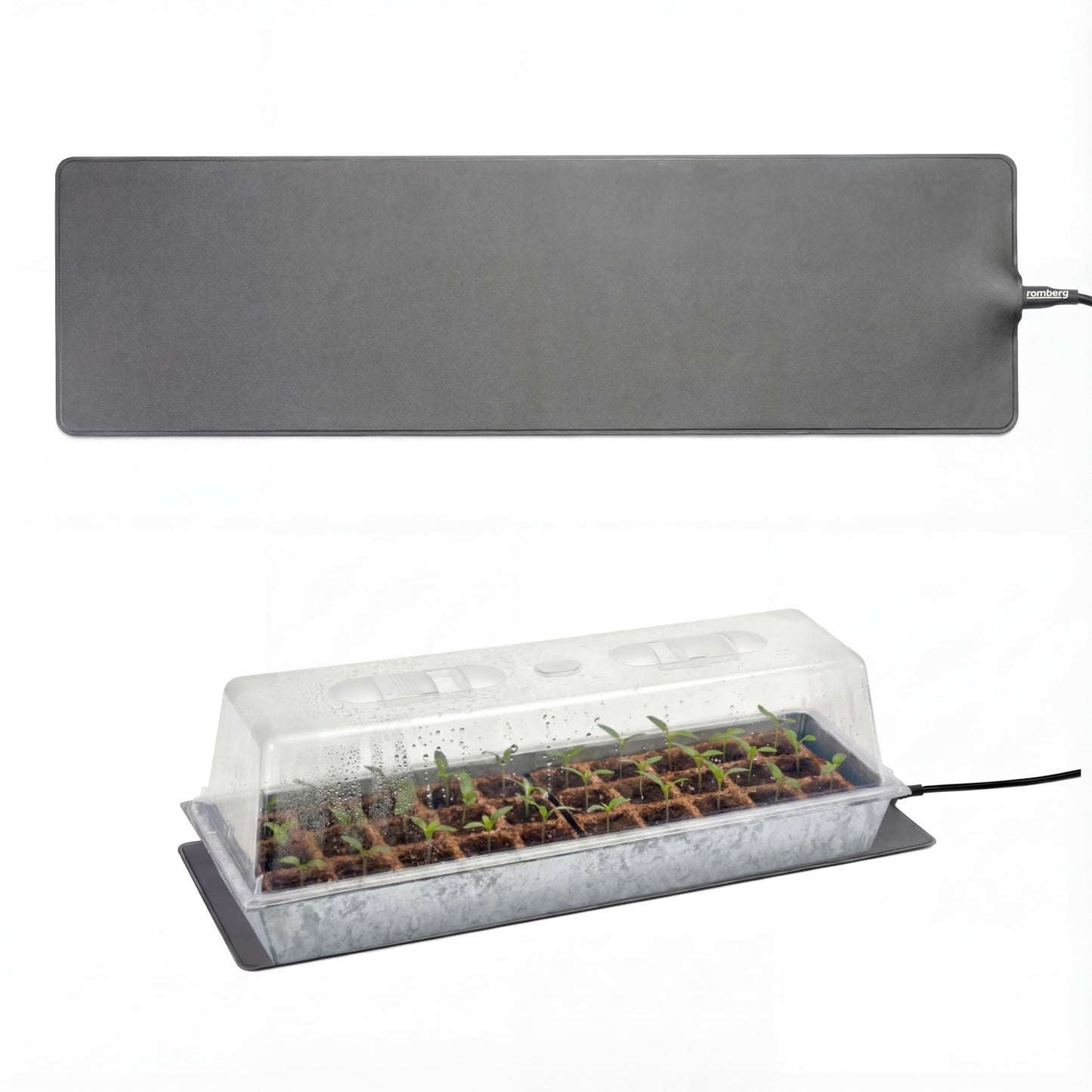 Heizmatte für Pflanzenanzucht, Heizmatte L– 60 × 15 cm | 20W