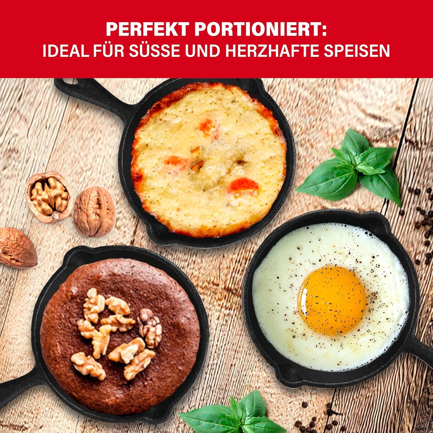 3er-Set Grillpfännchen