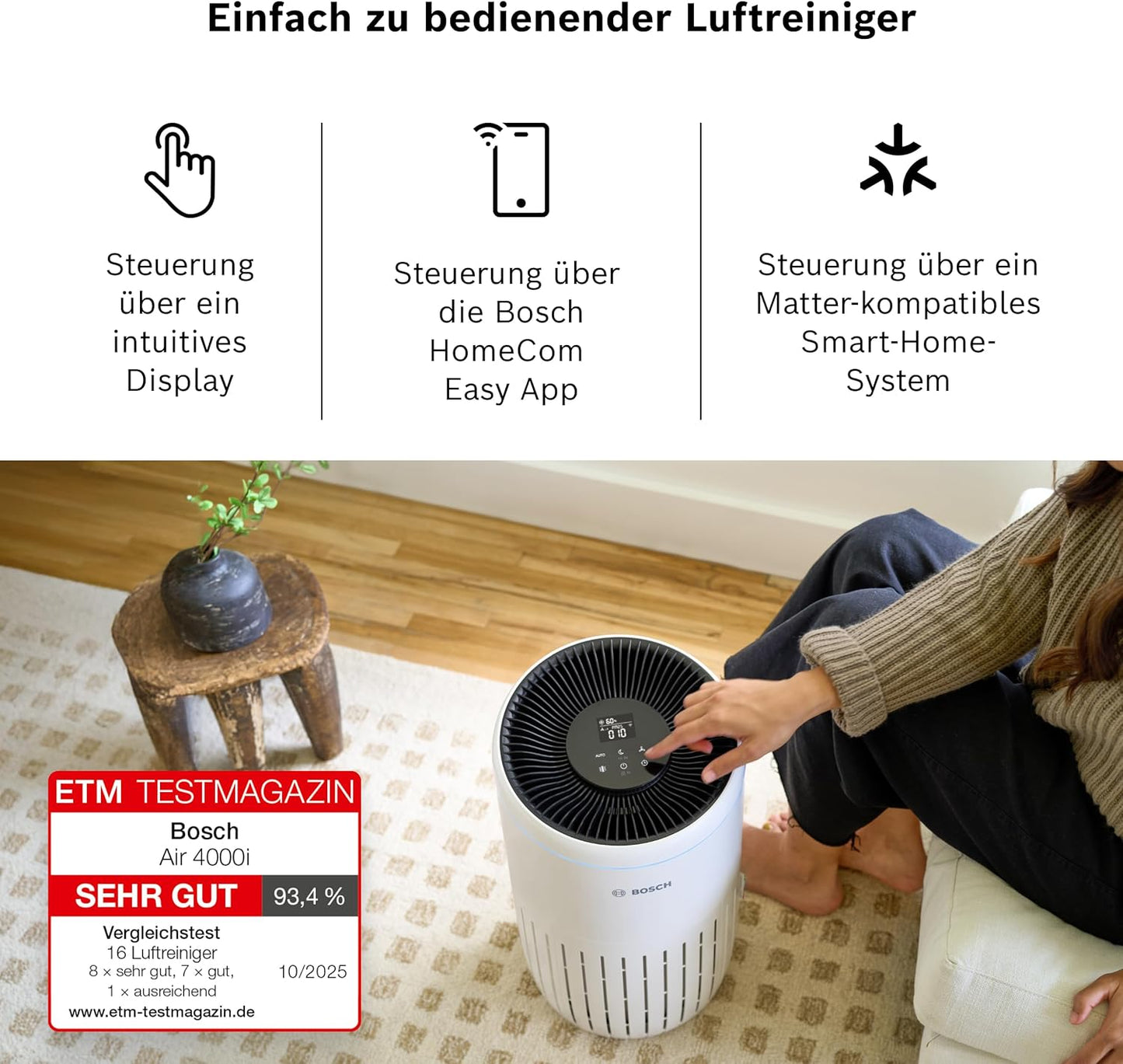 App-gesteuerter Luftreiniger Air 4000i, Air 4000i