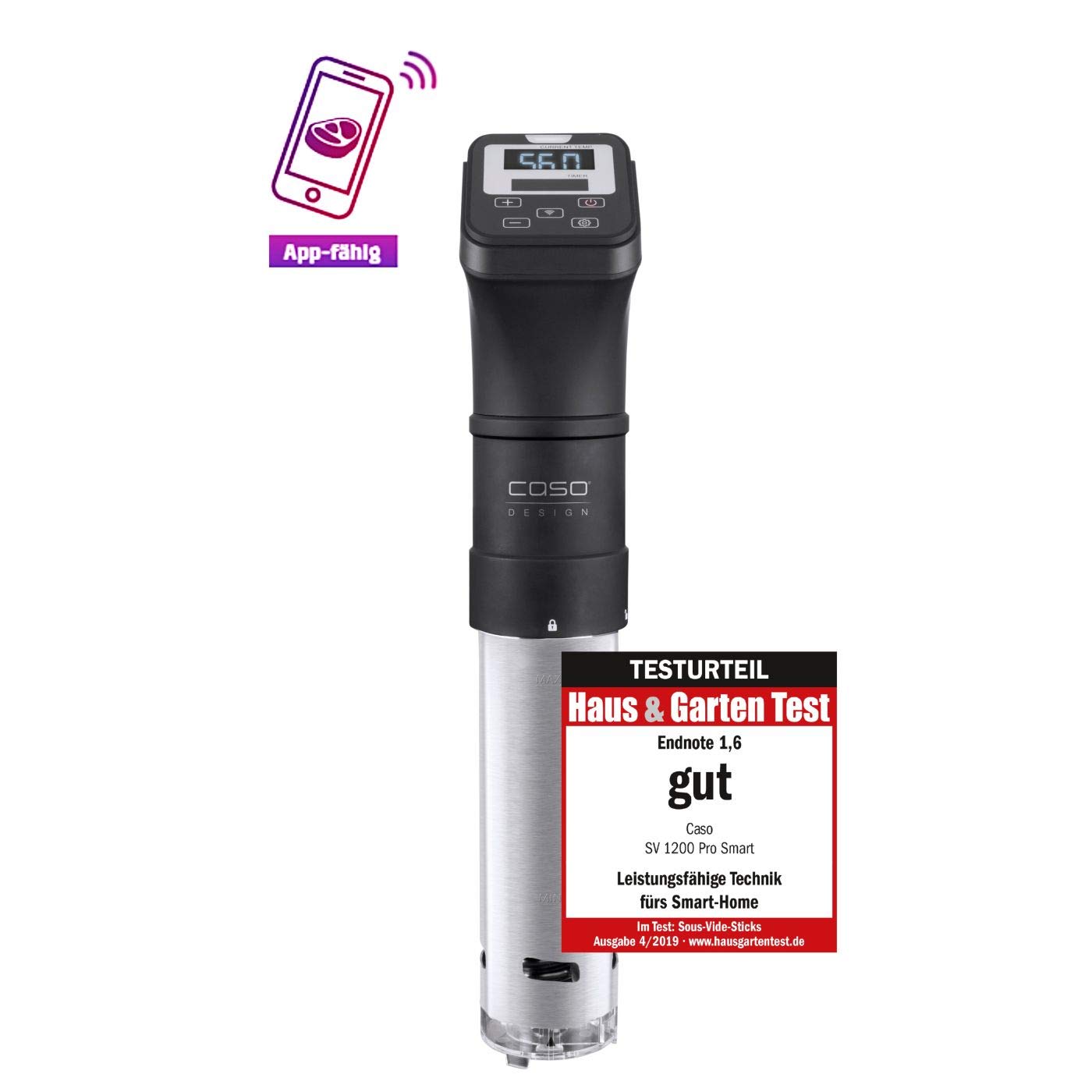 Sous Vide Garer 1200 Pro Smart, Single, für Behälter bis 30 Liter Volumen