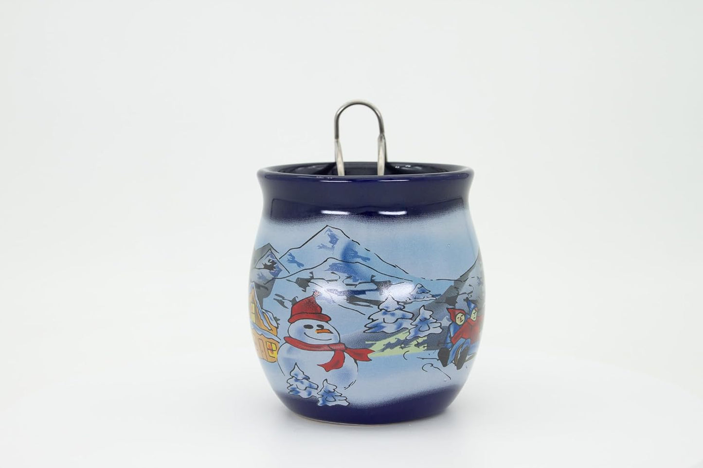 6er-Set Feuerzangentassen, Blau / Winter
